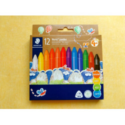 Staedtler Noris Jumbo zsírkréta, 12db, háromszögletű Írás Tollak és ceruzák Staedtler